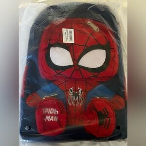 Spiderman Backpack Super Heroes Student School Bag Cartoon 3D. NWT‎